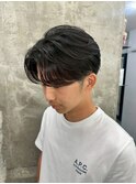 ホワイトメッシュ/ツイスト/ツイスパ/パーマ/メンズ/眉毛