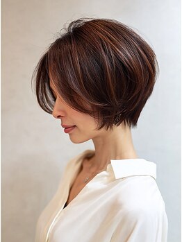 シュモレハーズ 習志野(Shumore he:rz)の写真/【脱！白髪染め！】いつまでもおしゃれを楽しみたい大人女性必見!［習志野駅/縮毛矯正/髪質改善/白髪染め］