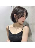 韓国ボブレイヤーカット髪質改善ショートボブシースルーバング