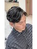 【メンズ人気】カット+ラルフパーマ+ホワイトメッシュ
