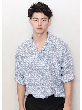 ネックス 表参道本店(nex) 【 nex表参道】黒髪刈り上げメンズパーマ×2ウェイバング