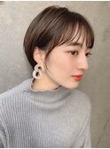 美髪マニッシュショートネイビーカラー