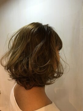 ヘアサロンエムフィス 池袋東口(HAIR SALON M Fe's) デザインカラー/厚めバング/ローライト/スリークボブ