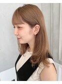 アンティークベージュ × ロングレイヤー