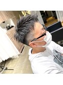 刈り上げアップバング