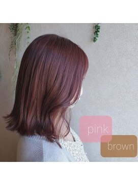フゥカ 売市店(fuka) カシスカラー＋切りっぱなしスタイル
