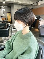 バーチョ(bacio)&nbsp;前髪の繋がりが可愛いショート【麻生/札幌ショート/白髪】