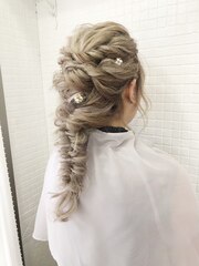 [ankhcross新宿yumi]結婚式お呼ばれヘアセット