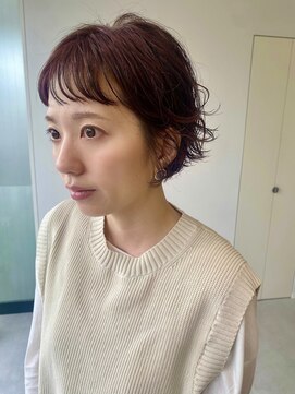 ハル 南平岸(HARU) 前回のパーマを活かしたショートボブ