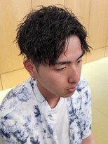 ニアウ 伊勢崎連取店(Niau)&nbsp;刈り上げショートスタイルメンズ波巻きツイストスパイラルパーマ