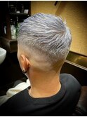 シルバーカラー クロップフェード 仙台