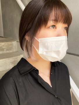 トト 船橋店(toto.) 黒髪/グレーベージュ/レイヤーロング/前髪パーマ[西船橋/津田沼]