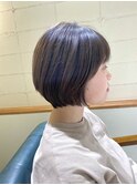 ショートボブ/まとまるショート/オリーブブラウン