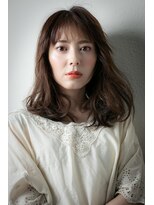 カバーヘア ブリス 川口(COVER HAIR bliss)&nbsp;ニュアンスカラーくせ毛風エアリーセミディw川口30代40代50代