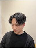 波巻きパーマ