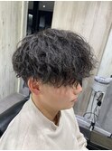 新潟市/メンズパーマ/マッシュ/ツイスト強め/ツーブロ/人気ヘア
