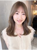 レイヤーロングニュアンスカラーミルクティーピンク_69550
