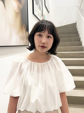 フェイバリットガーデン(favorite garden) 20代30代大人かわいいボブ×オリーブグレージュ