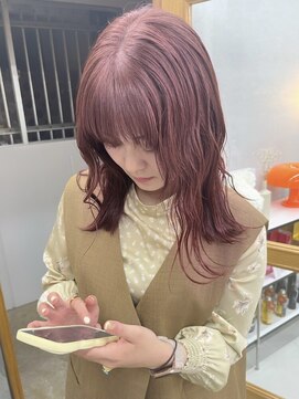 アルコイリスバイドールヘアー(ARCOIRIS by Dollhair) 都島/ハイトーン/ピンクカラー/艶髪/ブリーチ