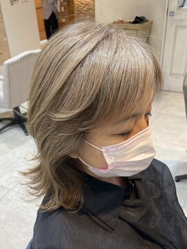 アソビ 表参道(ASOBI) 白髪ぼかし/脱白髪染め/ブリーチなしダブルカラー