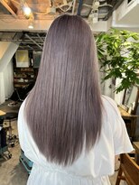 ロア インターナショナル 新宿店(LoA International)&nbsp;LoA】ブリーチダブルカラーラベンダーグレージュメルティカラー