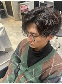 緩め波巻きパーマ