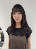 レイヤーカットロングレイヤー顔周りカット下北沢髪質改善