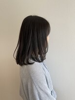 シュリンプ 東郷店(SHRIMP) ミディアムレイヤー艶感ワンカールヘア