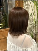 くすみピンクブラウンカラー