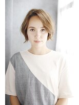 シュシュット(chouchoute) ミニウルフホワイトグレージュデジタルパーマチェリーブラウン86