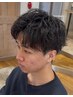 【新規】メンズカット＋大宮クリームパーマ￥11，000