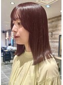 【加藤】ピンクブラウン透明感カラー