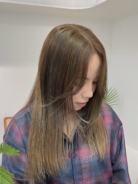 ミーム 原宿 表参道(meme) ☆ハイトーンブリーチミルクティーカラーホワイトベージュカラー