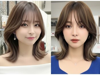 フュー 新小岩(few.)の写真/肌を綺麗に魅せる"シークレットハイライト"重ねた分だけ髪のパサつきを改善できるカラーも人気*[新小岩駅]