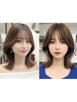 肌を綺麗に魅せる"シークレットハイライト"重ねた分だけ髪のパサつきを改善できるカラーも人気*[新小岩駅]