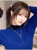 おくれ毛/顔まわりレイヤー/レイヤーカット/結べるレイヤー