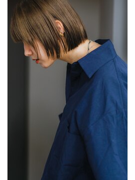 ボブ　髪質改善／白髪改善／白髪ぼかし／脱白髪染め