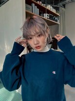 エルム 原宿 表参道(yelm)&nbsp;【ホワイトシルバー×ボブ】#ダブルカラー#ケアブリーチ#韓国