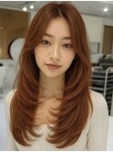 小顔/オリーブグレー/ココアベージュ/黒髪/暗めカラー/髪質改善