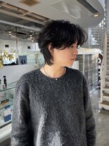 ブランコトレス 鏡島(BLANCO tres)&nbsp;フェザーパーマ/ニュアンスパーマ/センターパートウルフ