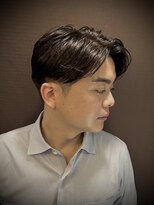 ヒロギンザバーバーショップ 新宿店(HIRO GINZA BARBER SHOP)&nbsp;ニュアンスパーマ　センターパート