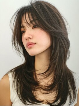 アース 天満橋店(HAIR & MAKE EARTH) 春の小顔◎レイヤーカット×透明感オリーブベージュ