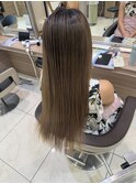 シャドールーツバレイヤージュ白髪ぼかし×髪質改善