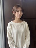 【こなれ感UP】外はねボブ×透明感カラー