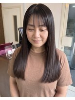 零秒女髪 千里丘店&nbsp;上品な艶髪が叶う美髪ストレートロング髪質改善髪質改善カラー