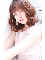 ラフィス ヘアー ヴォーグ 天王寺あべの店(La fith hair vogue)&nbsp;【Lafith】ピンクベージュ×ミディ