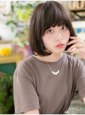 ★ココアブラウン♪ワンカール小顔大人グラボブ20代30代40代★7