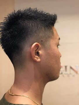 ヒロギンザ 浜松町店(HIRO GINZA) アップバング×フェード