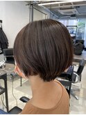 酸性縮毛矯正、艶ストレート、髪質改善ストレートショート