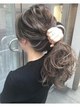 束ねても可愛いコントラストハイライト★ダウンスタイルもアップスタイルも常にかわいい髪になれる！